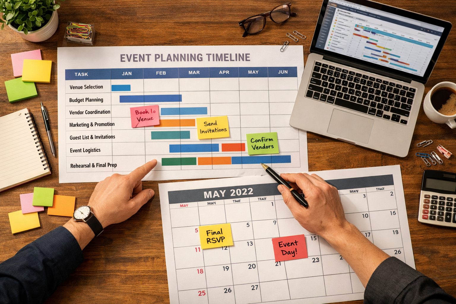 Etkinlik planlama sureci ve takvim calismasi